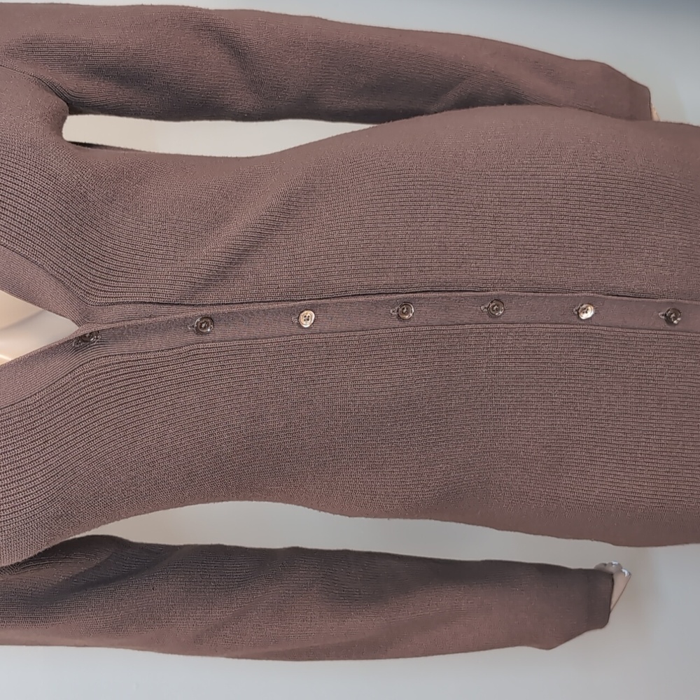 Wilfred Aritzia Cove Sweater Dress Womens Size Large Long Sleeve Collared Fall - Picture 7 of 16